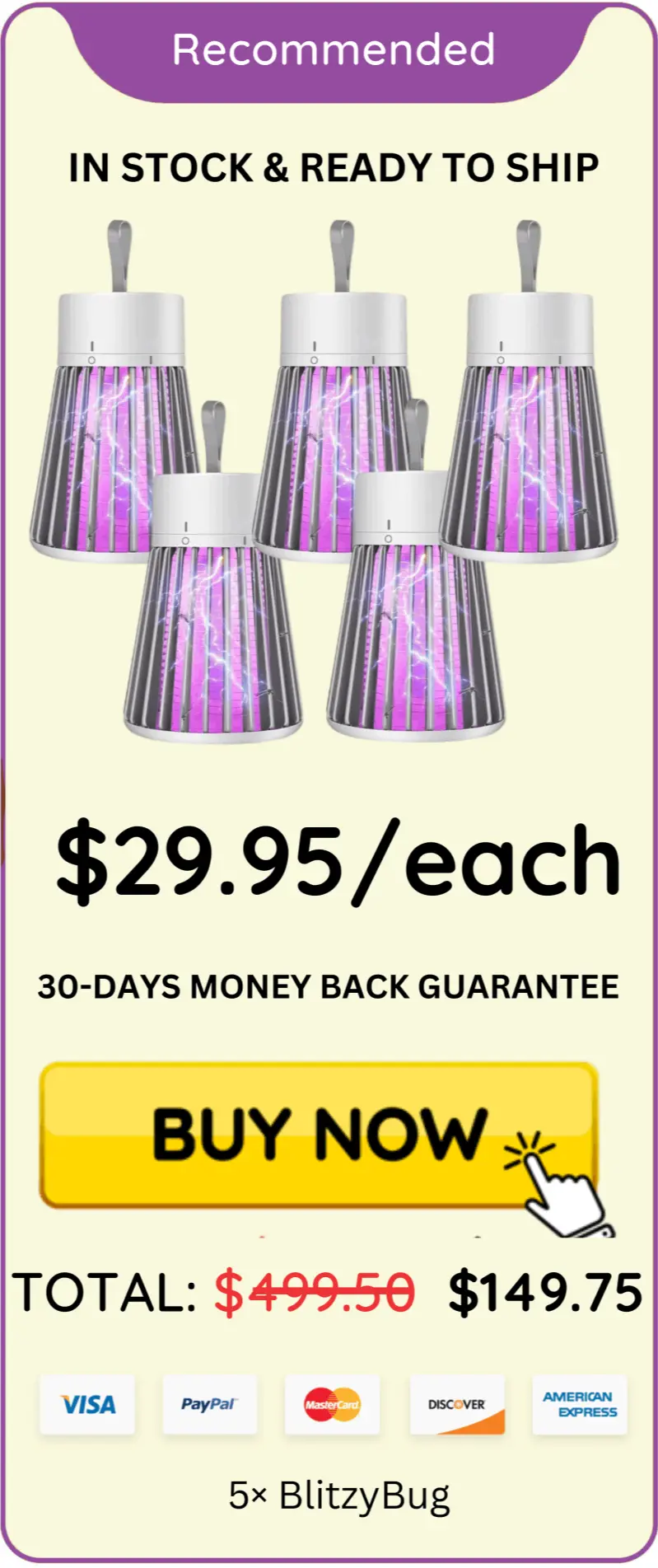 BlitzyBug offer package price 